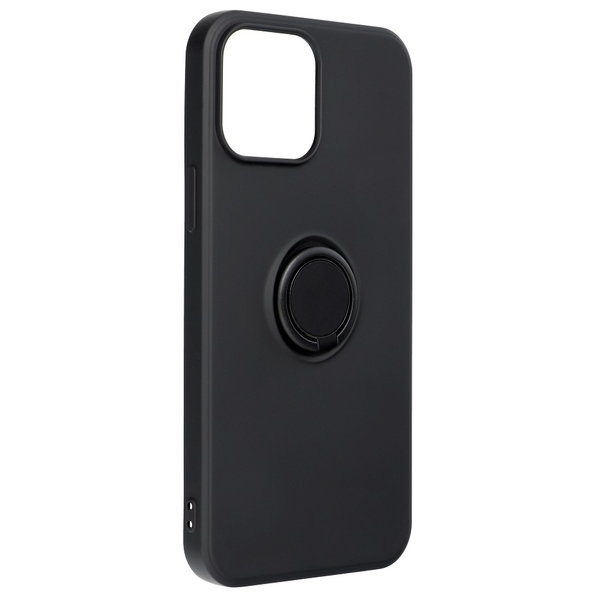 Handyhülle Soft Case Ring Halterung passend für iPhone 13 Pro Max schwarz