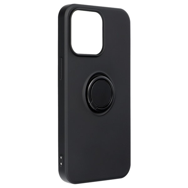 iPhone 13 Pro geeignete Hülle Soft Case mit Ring Halterung schwarz