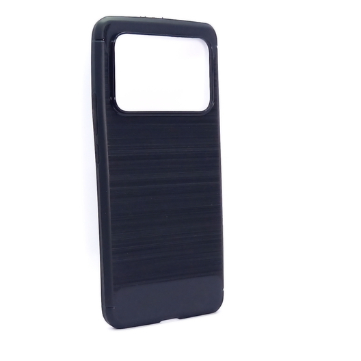 Xiaomi Mi 11 Ultra geeignete Hülle Silikon Case mit Carbon Muster schwarz