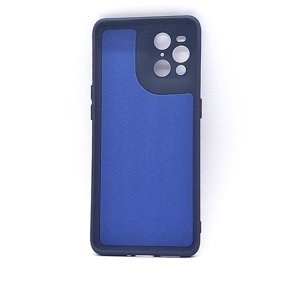OPPO Find X3 geeignete Hülle Silikon Case Soft Inlay dunkelblau