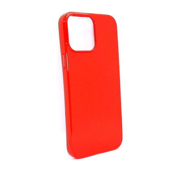 Handyhülle Silikon Case Glitter Soft Inlay passend für iPhone 13 Pro Max rot
