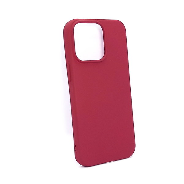 Handyhülle passend für iPhone 13 Pro Silikon Case Soft Inlay Burgund