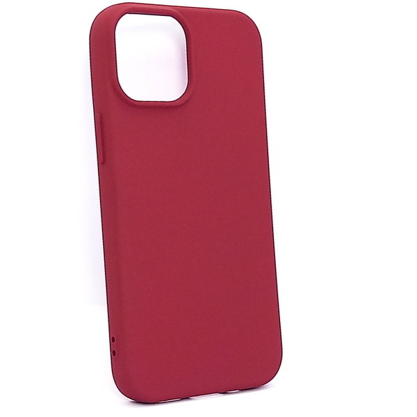 iPhone 13 mini geeignete Hülle Silikon Case Soft Inlay Burgund