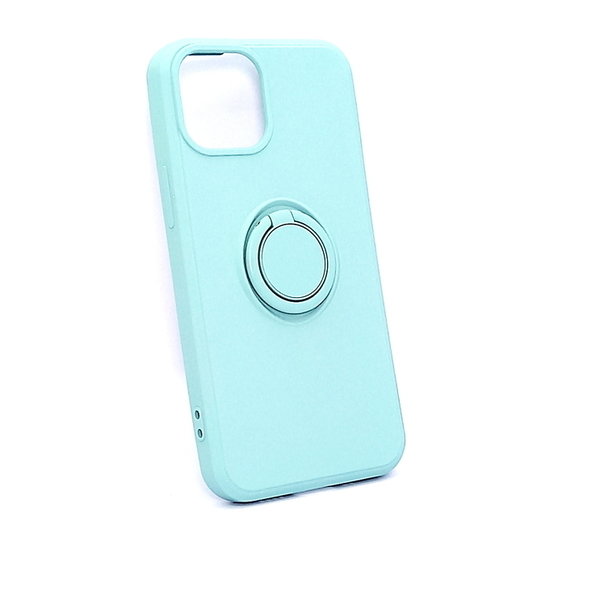 iPhone 13 mini geeignete Hülle hellgrün Soft Case Ring Halterung