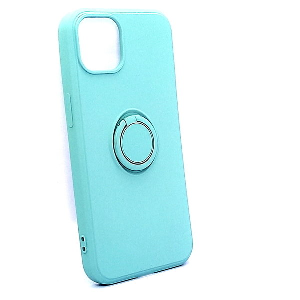 iPhone 13 geeignete Hülle Soft Case mit Ring Halterung hellgrün