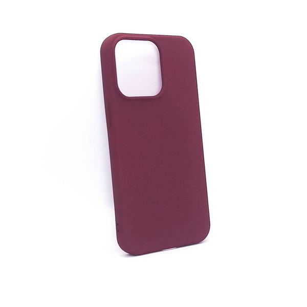 Handyhülle Silikon Case Soft Inlay passend für iPhone 13 Pro Burgund
