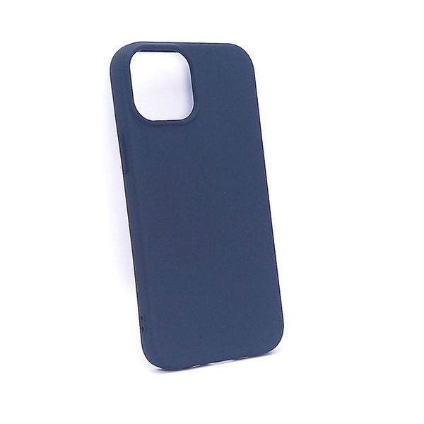 iPhone 13 mini geeignete Hülle Silikon Case Soft Inlay dunkelblau