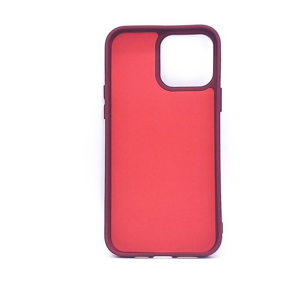 iPhone 13 Pro Max geeignete Hülle Silikon Case Soft Inlay Burgund