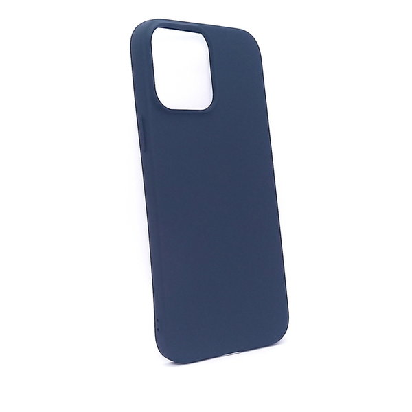 iPhone 13 Pro Max geeignete Hülle Silikon Case Soft Inlay dunkelblau