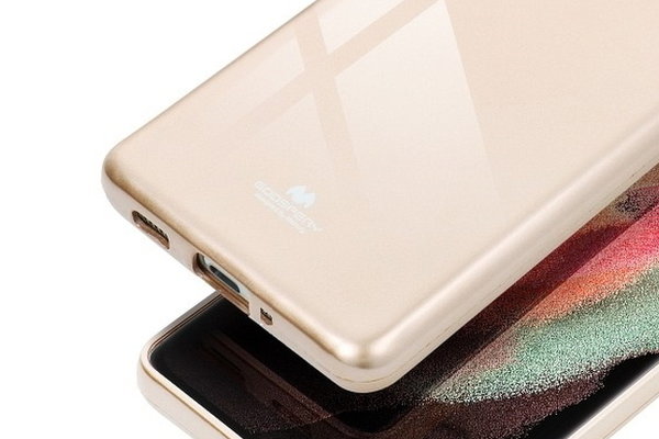 Mercury Goospery Jelly Case Handyhülle passend für iPhone 13 Mini goldfarben
