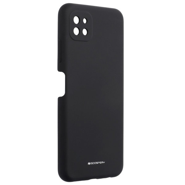 Samsung A22 5G geeignete Hülle Mercury Goospery Silikon Case schwarz
