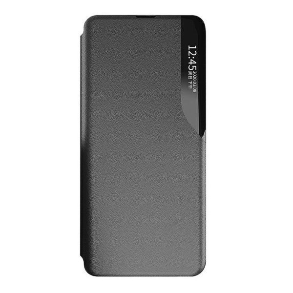 Samsung A53 5G geeignete Hülle Smart View Case Kunstleder schwarz