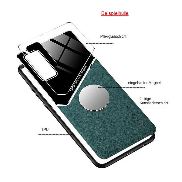 Samsung A53 5G geeignete Hülle Generous Lens Magnet Case dunkelgrün