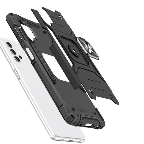Samsung A53 geeignete Hülle mit Ringhalterung magnetisch schwarz